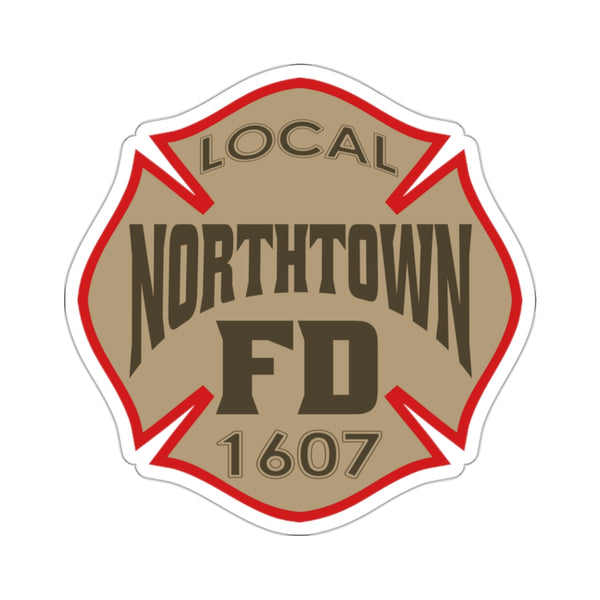 NORTHTOWN FD tan/red Stickers