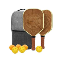 Lightweight Pickleball Paddle Racket with 6 Balls for Indoor and Outdoor