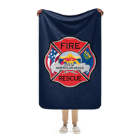 NLVFD Logo Sherpa blanket