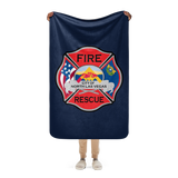 NLVFD Logo Sherpa blanket