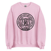 Unisex Sweatshirt -Route 91 Badge - all black