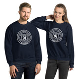 Unisex Sweatshirt - Route 91 Badge - all white