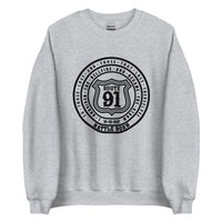 Unisex Sweatshirt -Route 91 Badge - all black