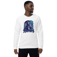 Reaper's Roast Coffee Unisex organic raglan sweatshirt