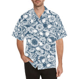 Sunflowers and Skulls Hawaiian Shirt