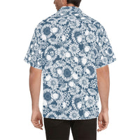 Sunflowers and Skulls Hawaiian Shirt