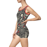 Women's Vintage Swimsuit - Dark Magic