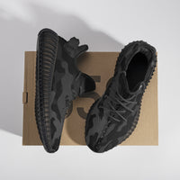 Black Camo Adult Unisex Mesh Knit Sneakers