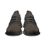 Lava Brown Wing-Style Mesh Knit Sneakers