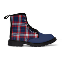 Men's RWB Plaid Canvas Boots