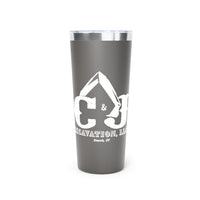 C&J Excavation - Copper Vacuum Insulated Tumbler, 22oz