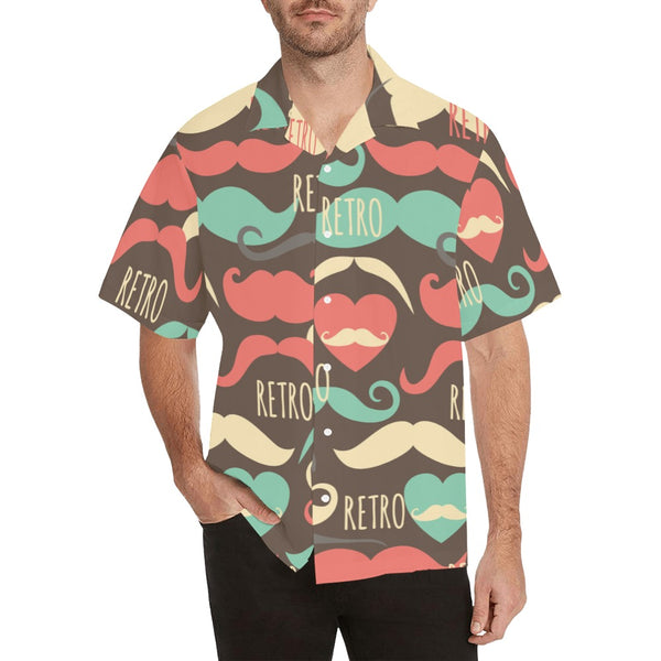 Retro Moustache Hawaiian Shirt