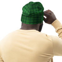 Green Plaid - All-Over Print Beanie