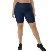 Navy Blue Biker Shorts