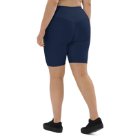 Navy Blue Biker Shorts