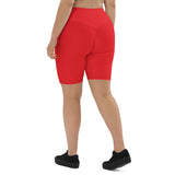 Red Biker Shorts