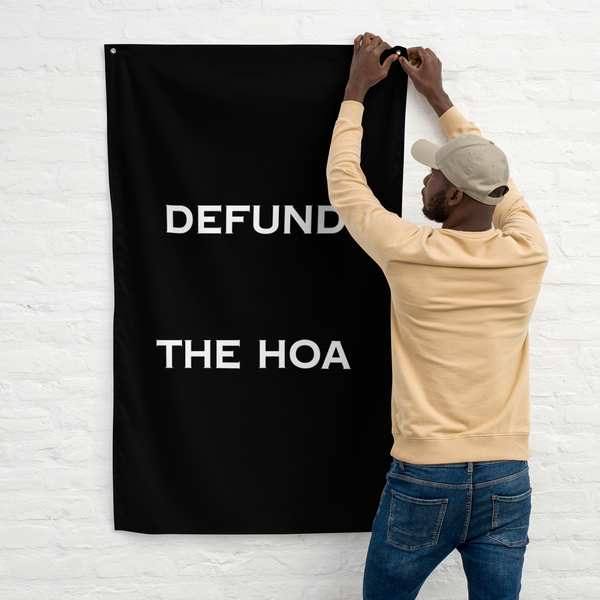 Defund the HOA Flag - vertical