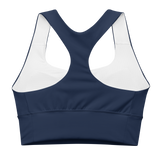 Navy Blue Longline sports bra