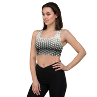 BW geometric gradient Longline sports bra