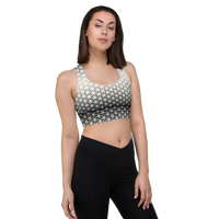 BW geometric gradient Longline sports bra