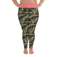 Pink Camo Plus Size Leggings