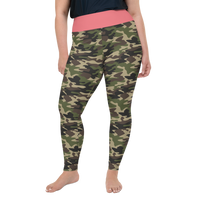 Pink Camo Plus Size Leggings