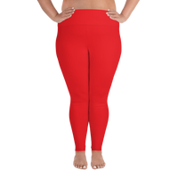 Red Plus Size Leggings