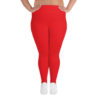 Red Plus Size Leggings