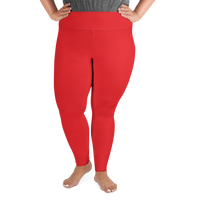 Red Plus Size Leggings