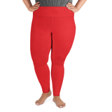 Red Plus Size Leggings