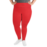 Red Plus Size Leggings