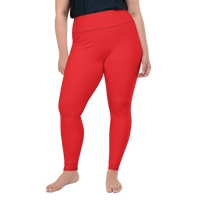 Red Plus Size Leggings