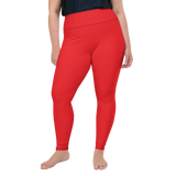 Red Plus Size Leggings