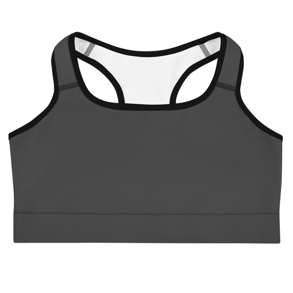 Dark Gray Sports bra