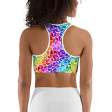 Rainbow Lips Sports bra