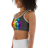 Rainbow Lips Sports bra