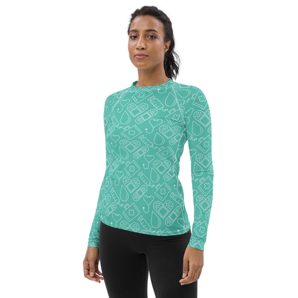 Nurse Collage Women's Rash Guard