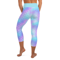 Mermaid Scale Capri Leggings