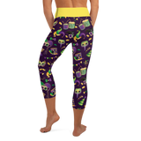 Mardi Gras Yoga Capri Leggings