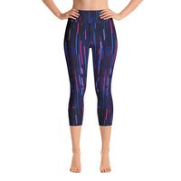 NEon Glitch - Yoga Capri Leggings