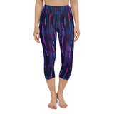 NEon Glitch - Yoga Capri Leggings