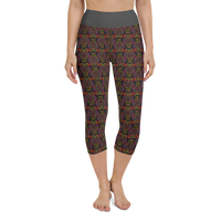 Neon Owl Capri Leggings