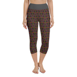 Neon Owl Capri Leggings