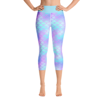 Mermaid Scale Capri Leggings