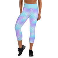 Mermaid Scale Capri Leggings