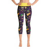 Mardi Gras Yoga Capri Leggings