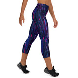 NEon Glitch - Yoga Capri Leggings