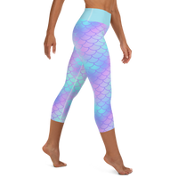 Mermaid Scale Capri Leggings