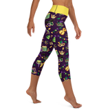 Mardi Gras Yoga Capri Leggings