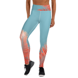 Coral Palms Full Length Yoga Leggings